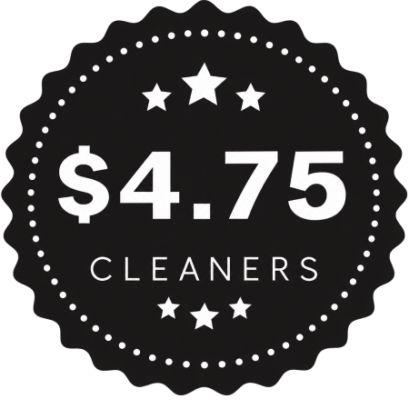 $4.75 Cleaners Badge
